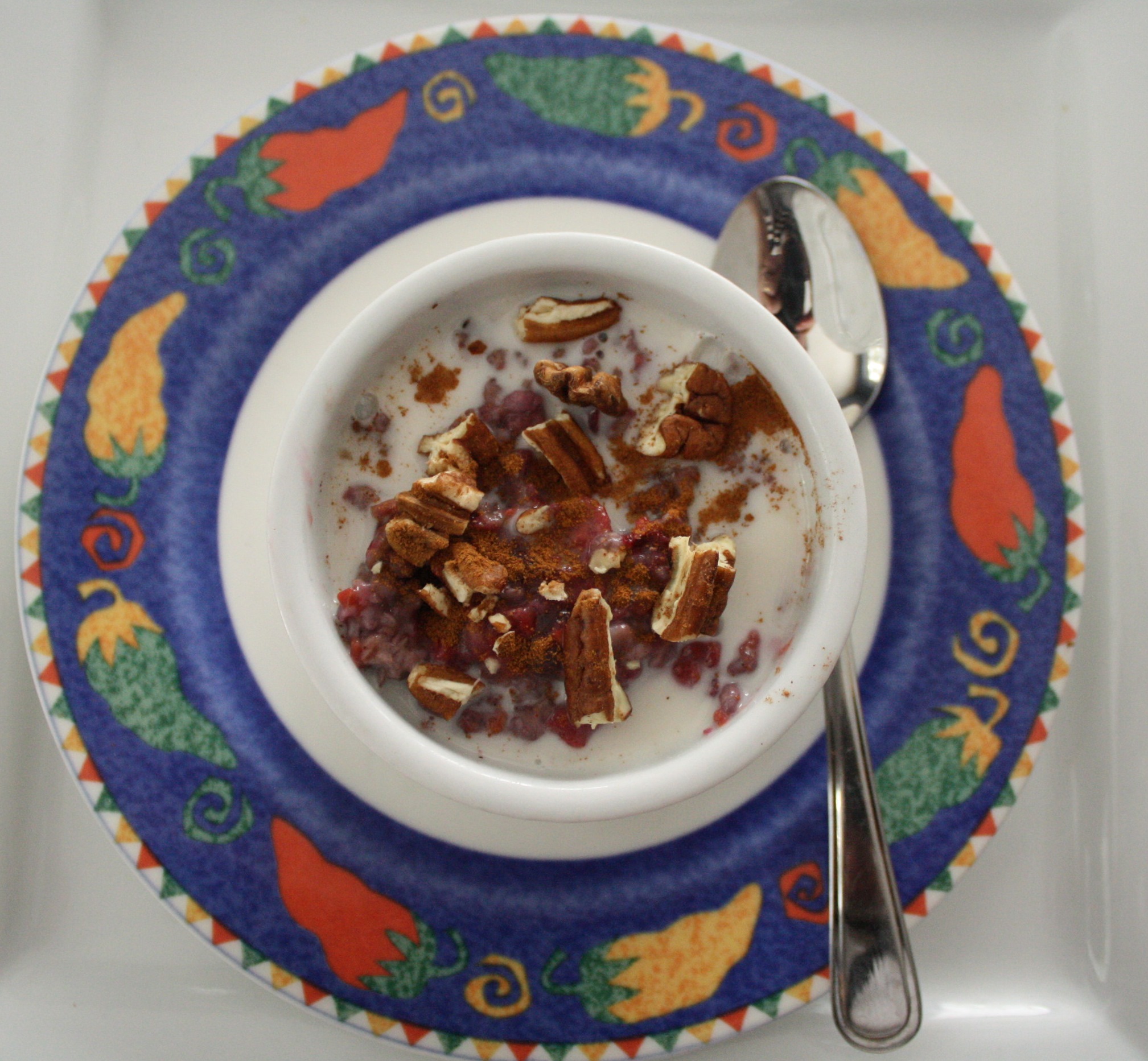 Fruity Breakfast Pilaf with pecans (optional)