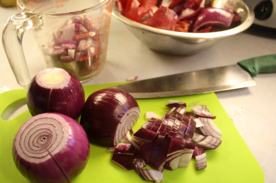dice up onions