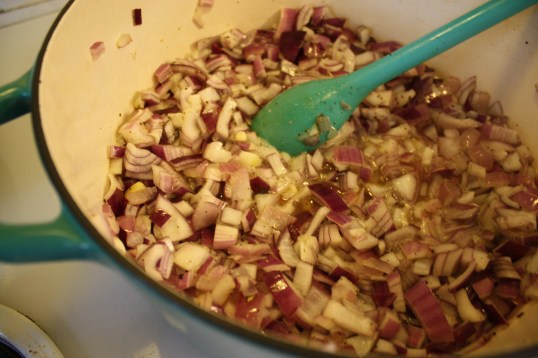 add to saucepan and cook down slowly